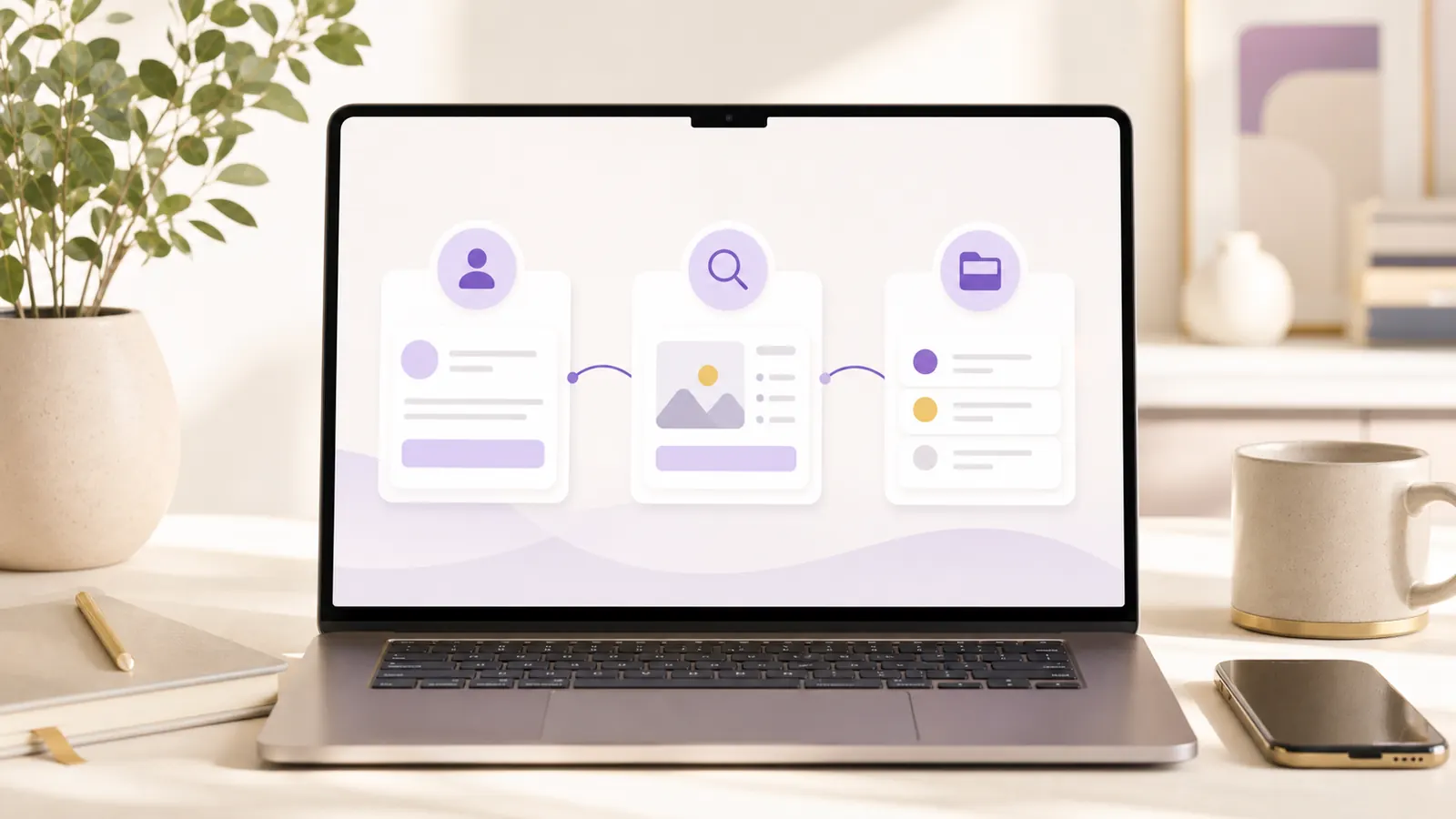 Three step provider onboarding flow from profile setup to customer leads